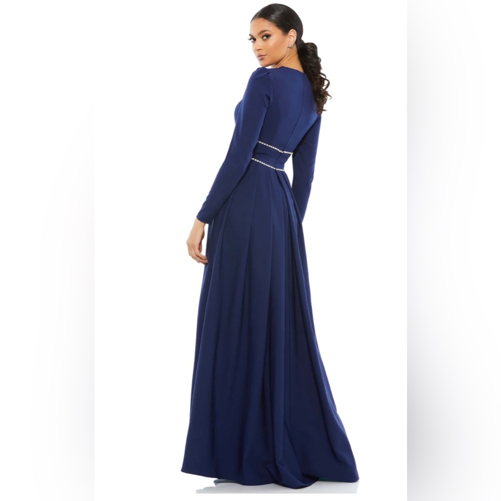 NWOT Ieena for Mac Duggal rhinestone waist evening  gown